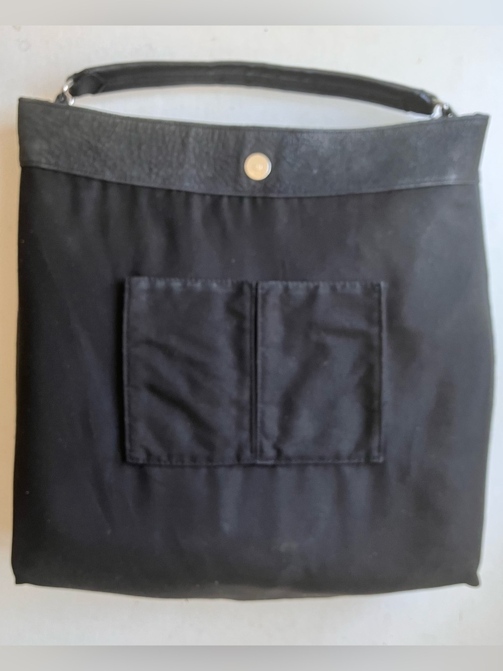 Rebecca Minkoff Purse Moto Crossbody Shoulder Hobo Bag Black Leather - Picture 8 of 10